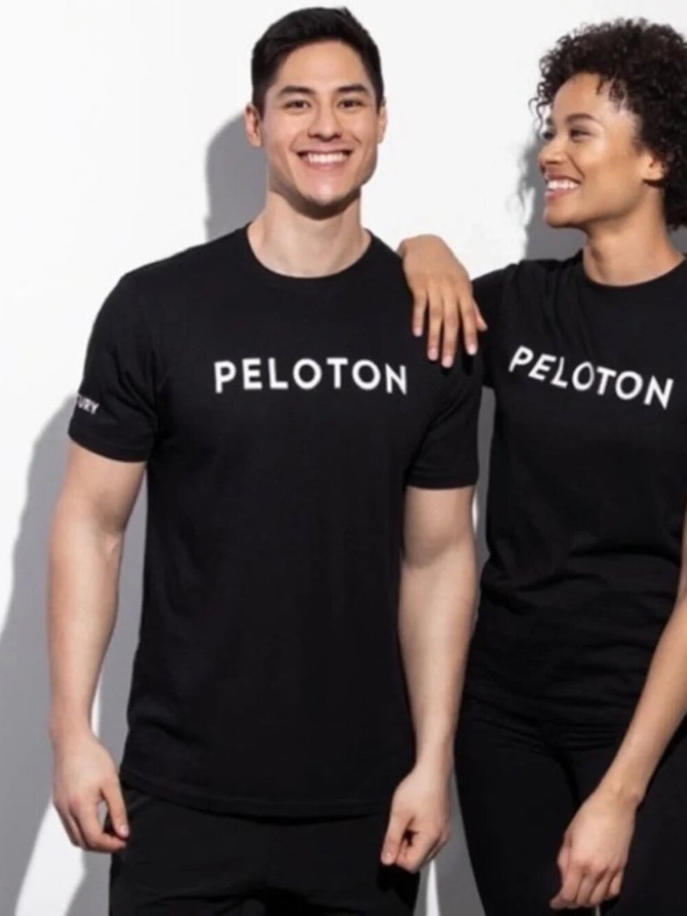 Peloton unisex black short sleeve  century 100 tshirt